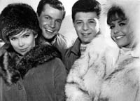 Yvonne Craig, Deborah Walley, Frankie Avalon, and Dwayne Hickman