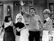 Kaye Ballard, Deborah Walley, Jerry Fogel, and Eve Arden