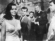 Susan Hart, Dwayne Hickman, Frankie Avalon, and Vincent Price