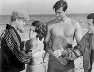 Jody McCrea with Bob Cummings, Annette Funicello, and John Ashley