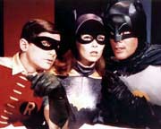 Burt Ward, Yvonne Craig, and Adam West