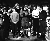 Yvonne Craig, Deborah Walley, Aron Kincaid, Robert Q. Lewis, Dwayne Hickman, and Frankie Avalon