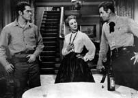 Jeffrey Hunter, Virginia Mayo, and Robert Ryan