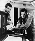 Gary Lockwood and Keir Dullea