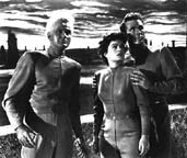 Jeff Morrow, Faith Domergue, and Rex Reason