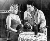 Robert Clarke and Nan Peterson in The Hideous Sun Demon
