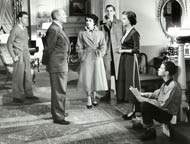 Tom Irish, Spencer Tracy, Elizabeth Taylor, Don Taylor, Joan Bennett, and Russ Tamblyn