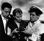 John Stratton, Mai Zetterling, and Stephen Boyd