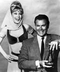 Barbara Eden and Larry Hagman