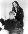 Jackie Coogan and Carolyn Jones