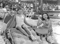 Esther Williams and Frances Gifford