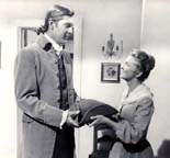 Joanne Dru and Fess Parker