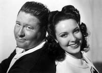 Jack Oakie and Linda Darnell