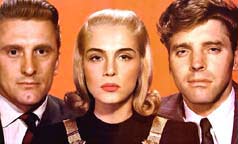 Kirk Douglas, Lizabeth Scott, and Burt Lancaster