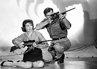 Mara Corday and Jeff Morrow