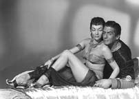 Mari Blanchard and Victor Mature