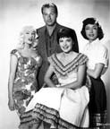 Mamie Van Doren, Lex Barker, Anne Bancroft, and Marie Windsor