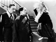 John Barrymore, Wille Fung, and Mary Beth Hughes