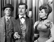 Robert Strauss, Anthony Eisley, and Nancy Kovack