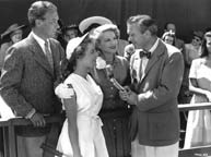 Robert Clarke, Sally Forrest, Claire Trevor, and Arthur Little Jr.