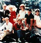 Jim Backus, Natalie Schafer, Tina Louise, Alan Hale Jr., Dawn Wells, Russell Johnson, and Bob Denver