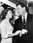 Vera Miles and Robert Taylor