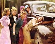 Wanda McKay, Isabel Jewell, Betty Compson, Cobina Wright Sr., Mary Brian, and Patsy Kelly