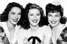 Jinx Falkenburg, Joan Davis, and Joan Woodbury