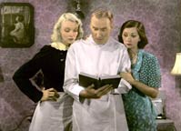 Virginia Bruce, Alan Mowbray, and Patsy Kelly