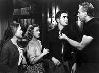 Coleen Gray, Joan Blondell, Tyrone Power, and Mike Mazurki