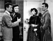 Tom Neal, Pamela Blake, Virginia Dale, and Hugh Beaumont