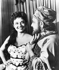 Ruth Roman and Akim Tamiroff