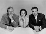 Van Johnson, Ann Blyth, and Steve Cochran