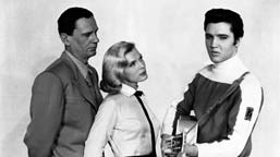 Wendell Corey, Lizabeth Scott, and Elvis Presley