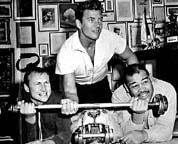 Nick Adams, Mickey Hargitay, and Joe Louis