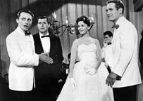 Robert Vaughn, Anthony Eisley, Barbara Rush, and Paul Newman