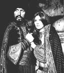 Caroline Munro and Tom Baker