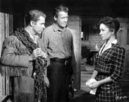 Audie Murphy, Charles Drake, and Pat Crowley