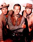 Sheb Wooley, Eric Fleming, and Clint Eastwood