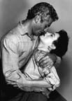 Faith Domergue and Jeff Chandler