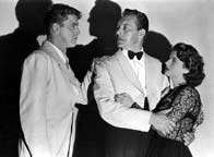 John Bromfield, Paul Henreid, and Corinne Calvet