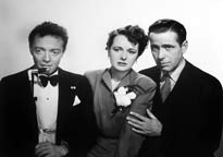 Peter Lorre, Mary Astor, and Humphrey Bogart