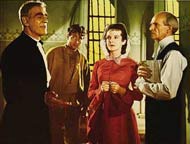 Boris Karloff, Robert Clarke, Anna Lee, and Billy House