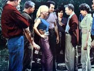 Norman Grabowski, Mamie Van Doren, Dick Contino, and Mel Torme