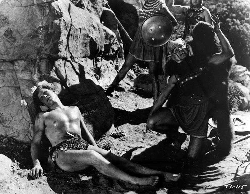 Buster Crabbe Johnny Weissmuller Tarzan Vs Flash Gordon Arm 