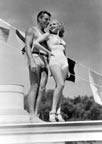 Buster Crabbe and Betty Grable