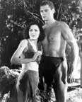 Maureen O'Sullivan and Johnny Weissmuller