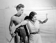 Johnny Weissmuller and Maureen O'Sullivan