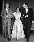 Charles Drake, Merle Oberon, and Lex Barker