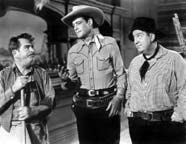 George Hoey, Charles Starrett, and Smiley Burnette